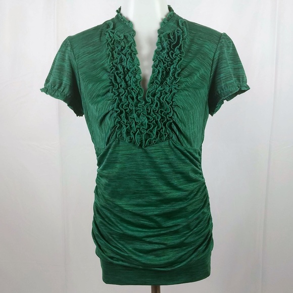 Maurices Tops - Maurices Size Medium Green Stretchy Blouse Top